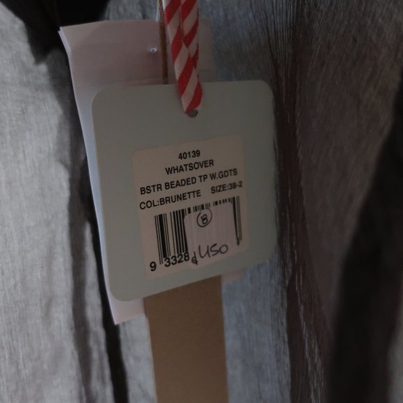 SASS & BIDE 'WHATSOEVER' TOP - 100% SILK - BEADED - NEW WITH TAGS - Picture 9 of 11